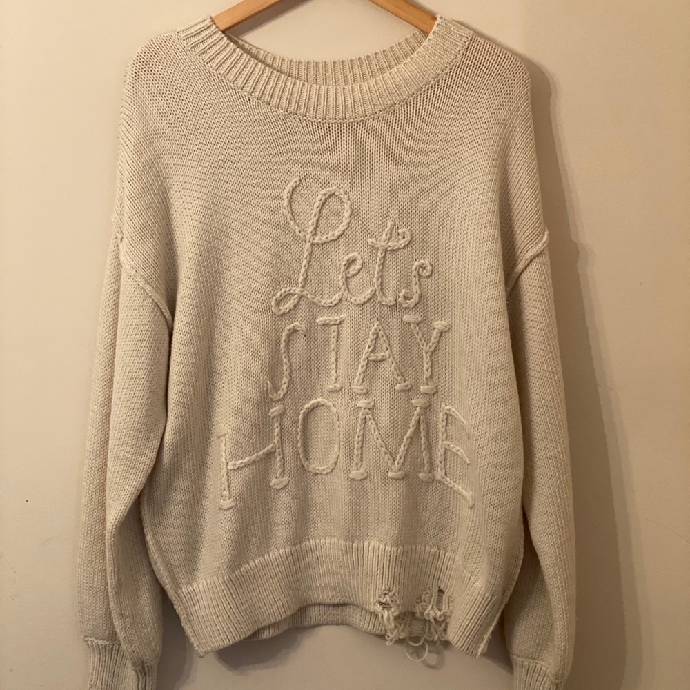 Wildfox “Let’s Stay Home” Sweater